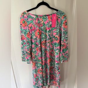 NWT: Lilly Pulitzer Cool Feel Pink Poppy Print Dress
